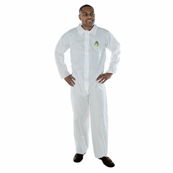 Cordova DEFENDER II Microporous Coverall, Open Wrists, Open Ankles, 5XL, 12PK MP1005XL